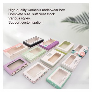 Mukautettu ikkunapaperilahjalaatikko